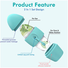 Rouleau de Glace Visage en Silicone – Soin Beauté Rafraîchissant