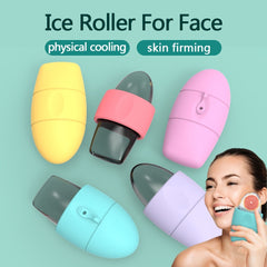 Rouleau de Glace Visage en Silicone – Soin Beauté Rafraîchissant