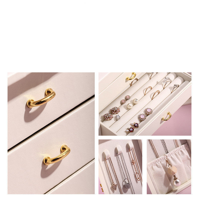 Boîte à Bijoux Élégante à 5 Niveaux – Rangement Raffiné & Protection Assurée